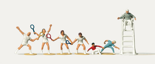 Merten 212490 Tennis Players and Officials (7) Figure Set HO