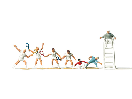 Merten 212490 Tennis Players and Officials (7) Figure Set HO