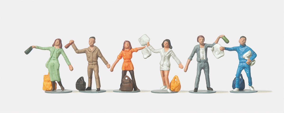 Merten 212521 People Recycling (6) Figure Set HO