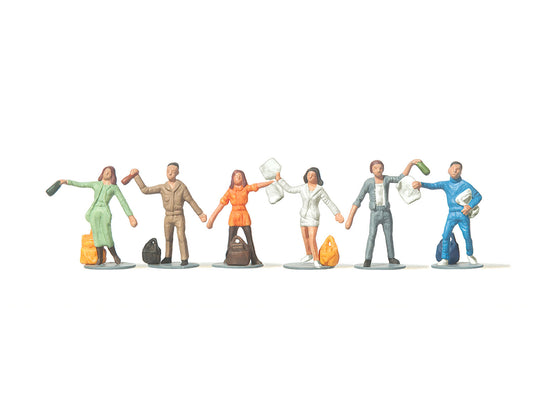 Merten 212521 People Recycling (6) Figure Set HO