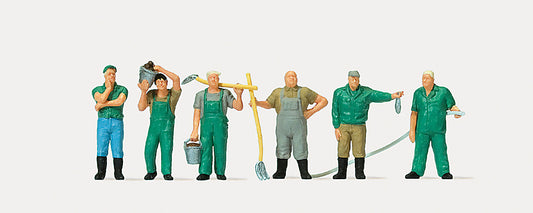 Merten 212559 Zoo Keepers (6) Figure Set HO