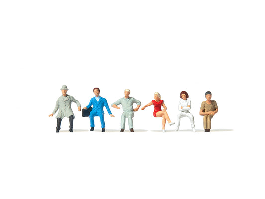 Merten 212587  Seated People (6) Figure Set HO