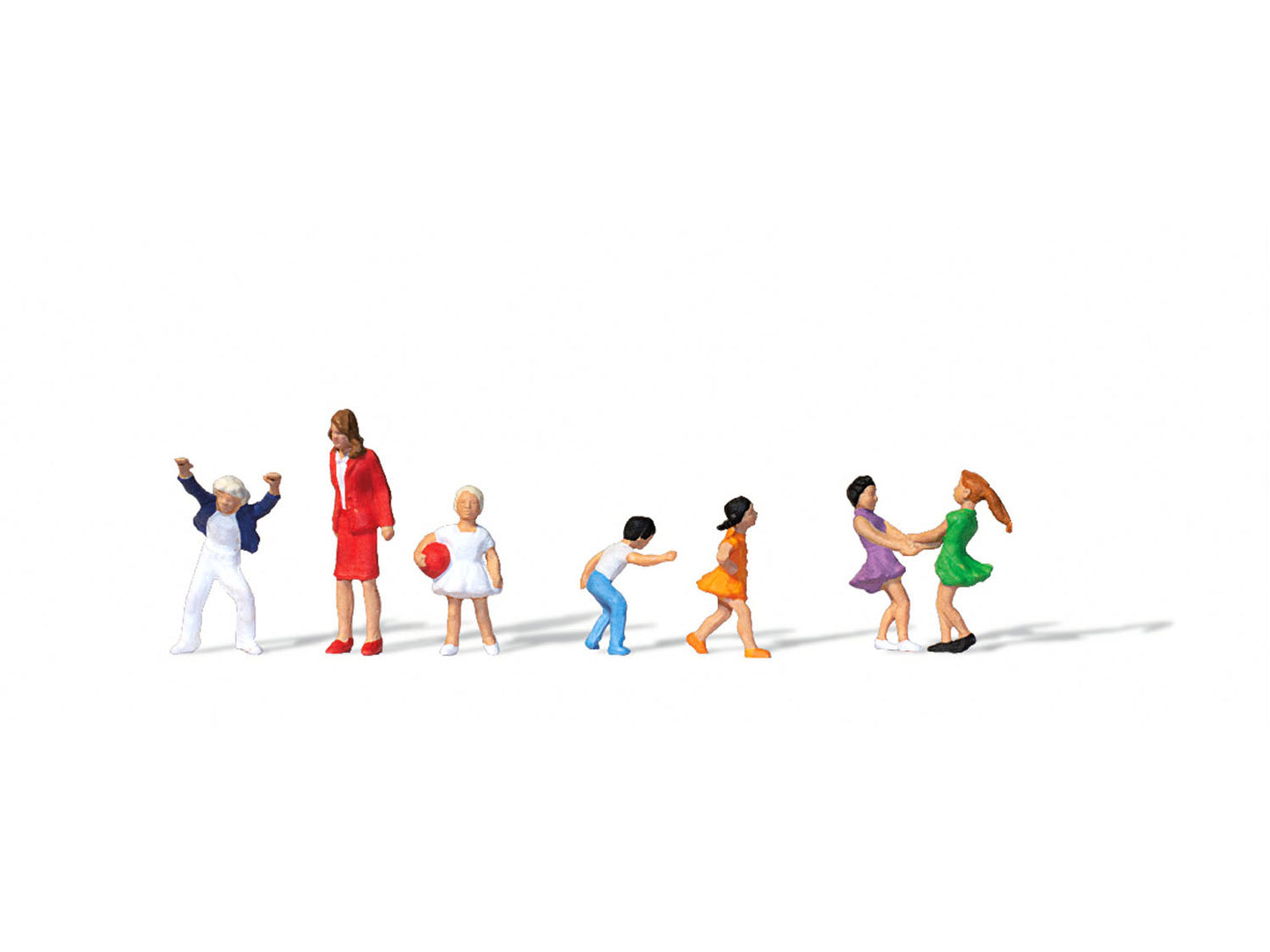 Merten Teacher (1) & Schoolchildren (6) Figure Set MRT0212590 HO Gauge