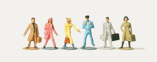 Merten 215017 Travellers (6) with Baggage Figure Set HO