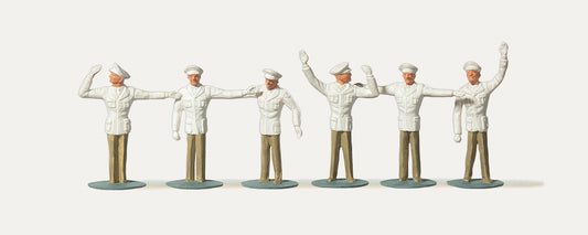 Merten 215025 Police Moving Traffic (6) Figure Set HO