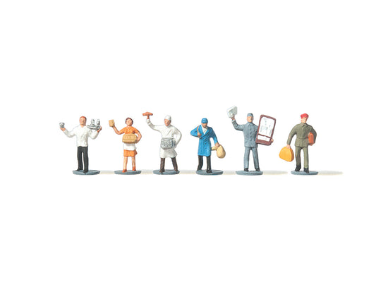 Merten 270800 Street Vendors (6) Figure Set