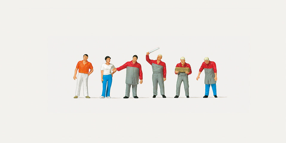 Merten 272558 Car Mechanics (6) Figure Set N Gauge