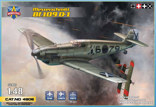 Modelsvit 4806 Messerschmitt Bf-109D-16 1:48 Aircraft Model Kit