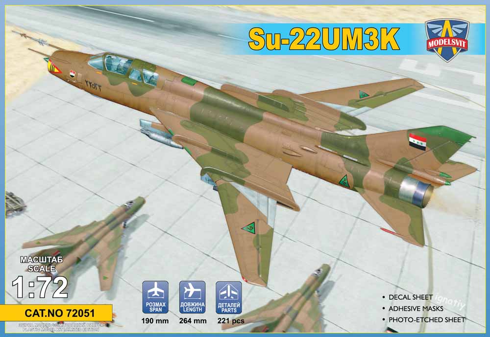 Modelsvit 72051 Sukhoi Su-22UM3K 1:72 Aircraft Model Kit