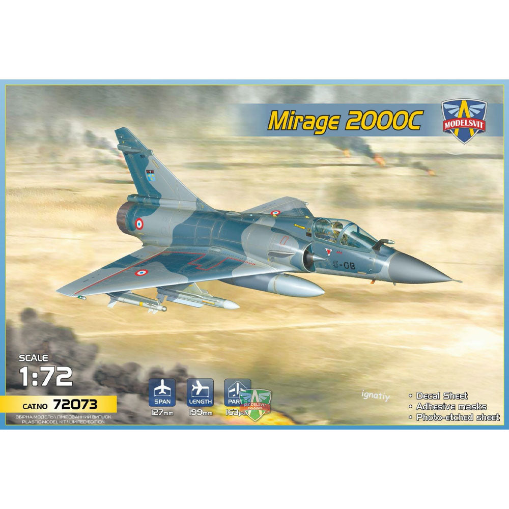 ModelSvit 72073 Dassault Mirage 2000C Fighter Jet 1:72 Plastic Model Kit