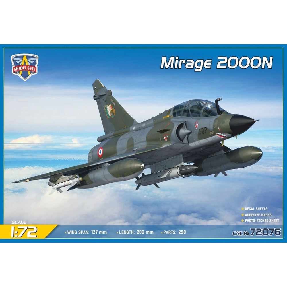 Modelsvit 72076 Dassault_Mirage 2000N with ASMP Missile 1:72 Model Kit
