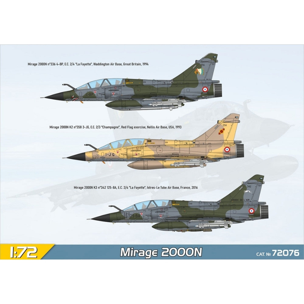 Modelsvit 72076 Dassault_Mirage 2000N with ASMP Missile 1:72 Model Kit