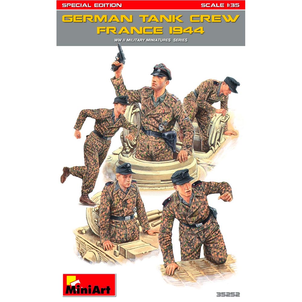 Miniart 35252 WWII German Tank Crew France 1944 1:35 Model Kit