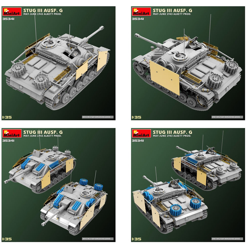 Miniart 35341 StuG III Ausf.G Alkett Prod. 1:35 Model Kit