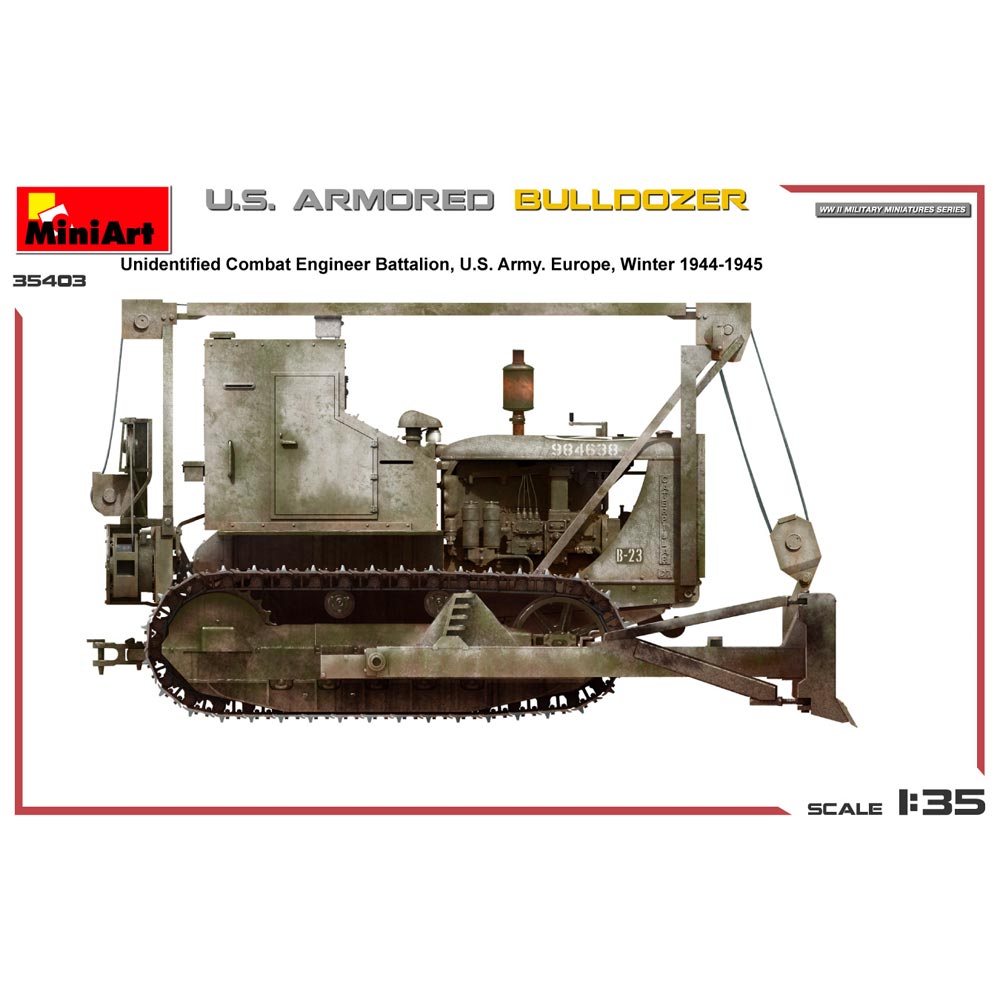 Miniart 35403 US Armoured Bulldozer 1:35 Model Kit