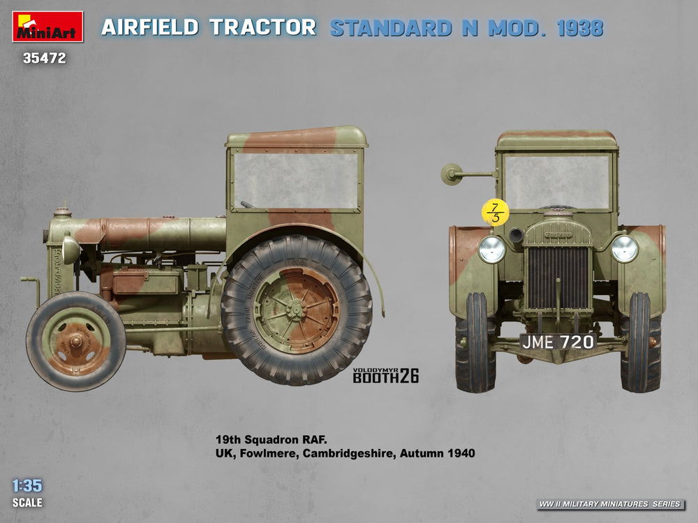 Miniart 35472 Airfield Tractor Standard N Mod. 1938 1:35 Model Kit