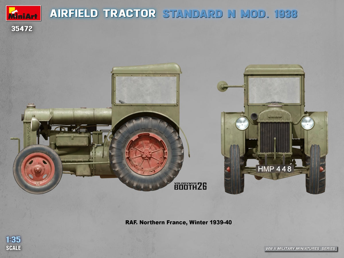 Miniart 35472 Airfield Tractor Standard N Mod. 1938 1:35 Model Kit - image 3
