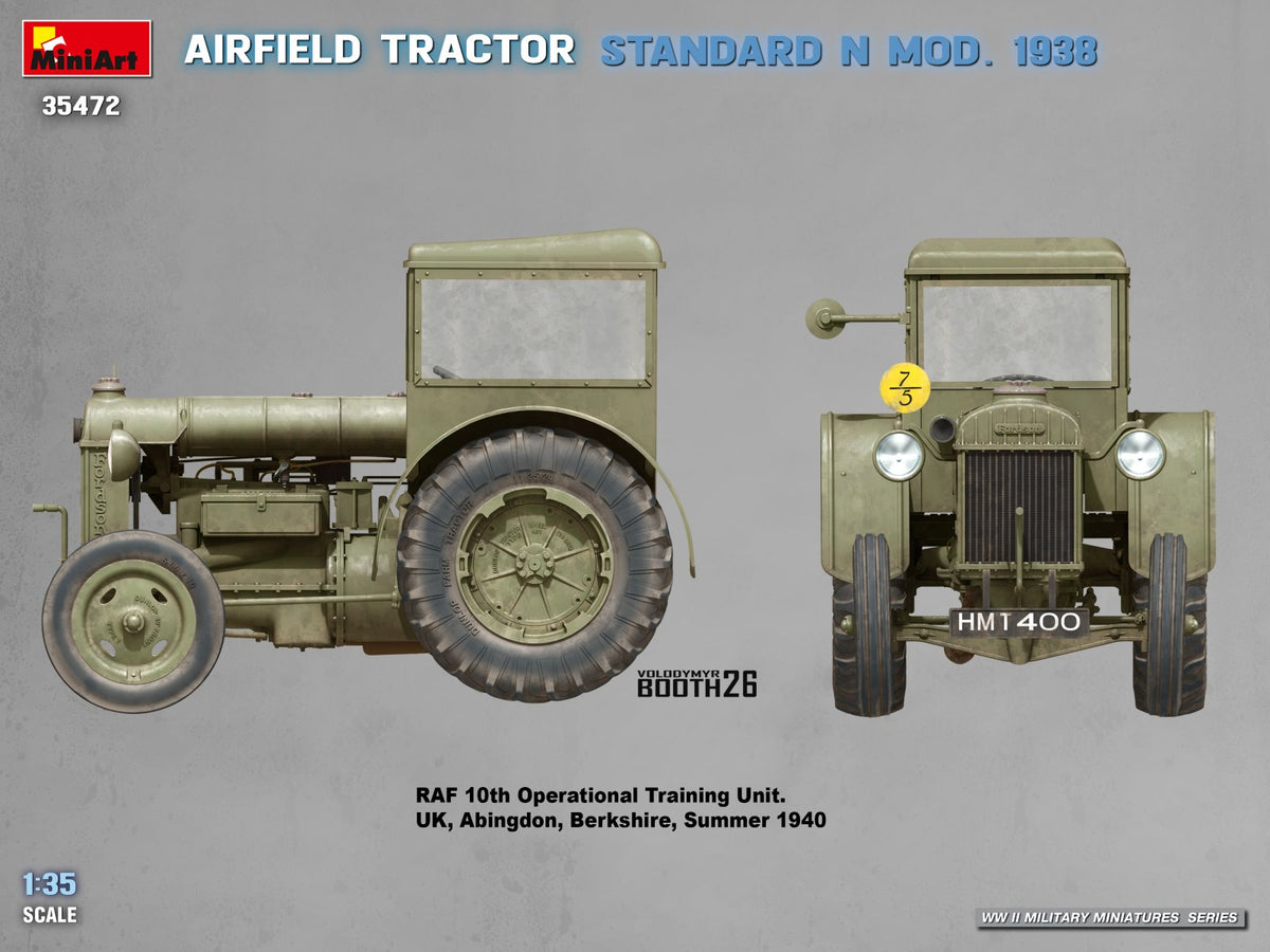 Miniart 35472 Airfield Tractor Standard N Mod. 1938 1:35 Model Kit