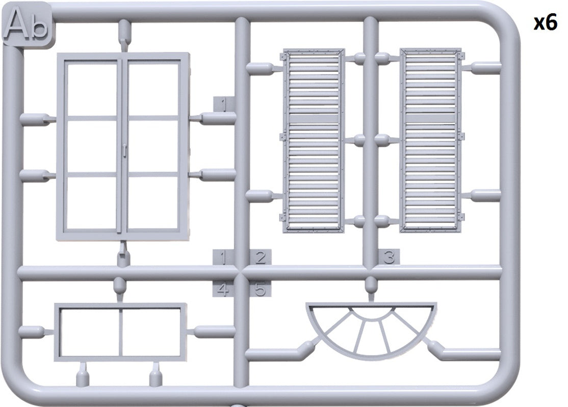 Miniart 35675 Windows & Doors 1:35 Model Kit