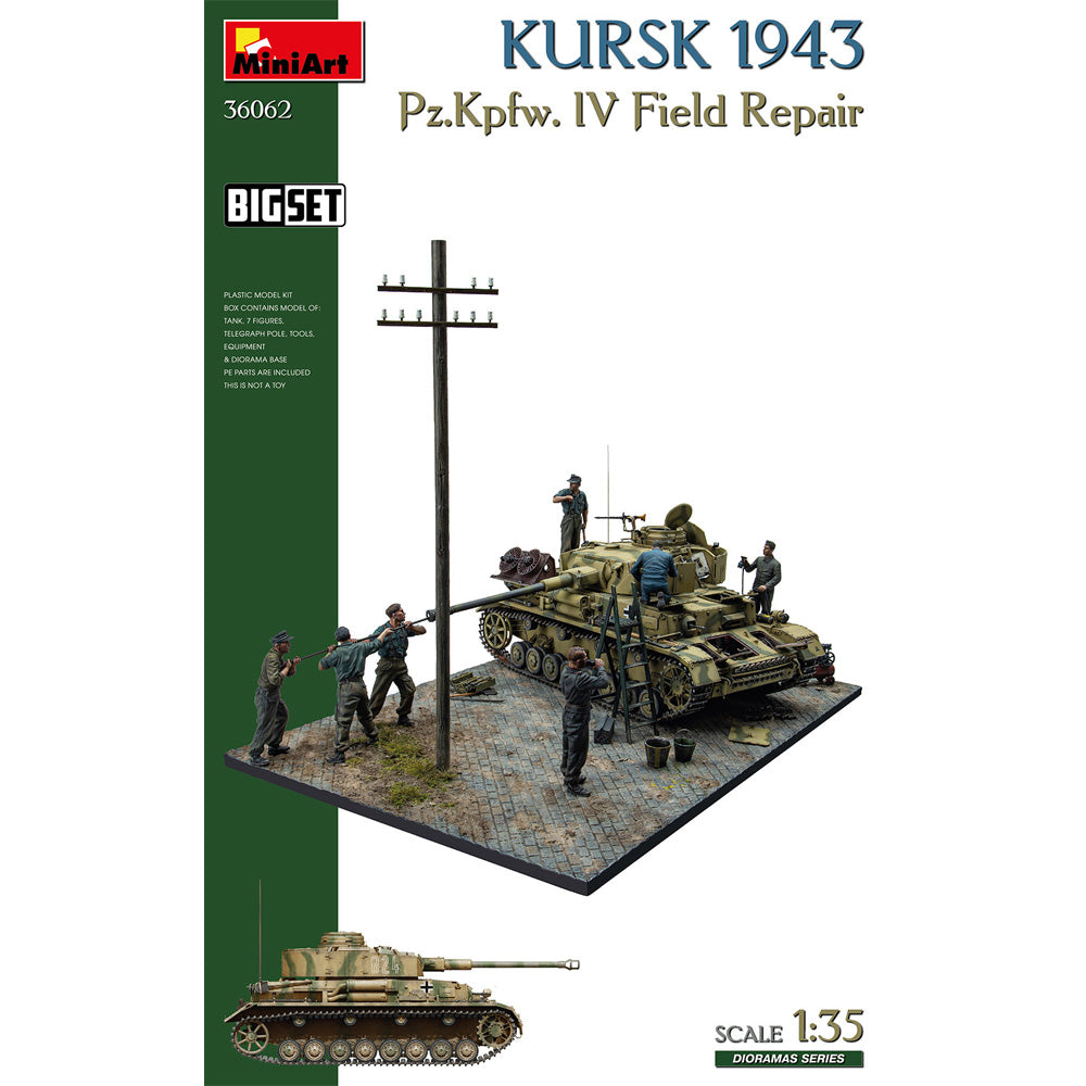 Miniart 36062 Kursk 1943 Pz.Kpfw.IV Field Repair 1:35 Diorama Model Kit