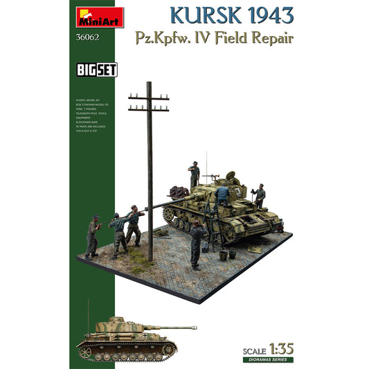 Miniart 36062 Kursk 1943 Pz.Kpfw.IV Field Repair 1:35 Diorama Model Kit