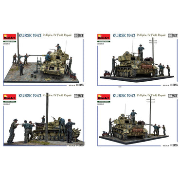 Miniart 36062 Kursk 1943 Pz.Kpfw.IV Field Repair 1:35 Diorama Model Kit