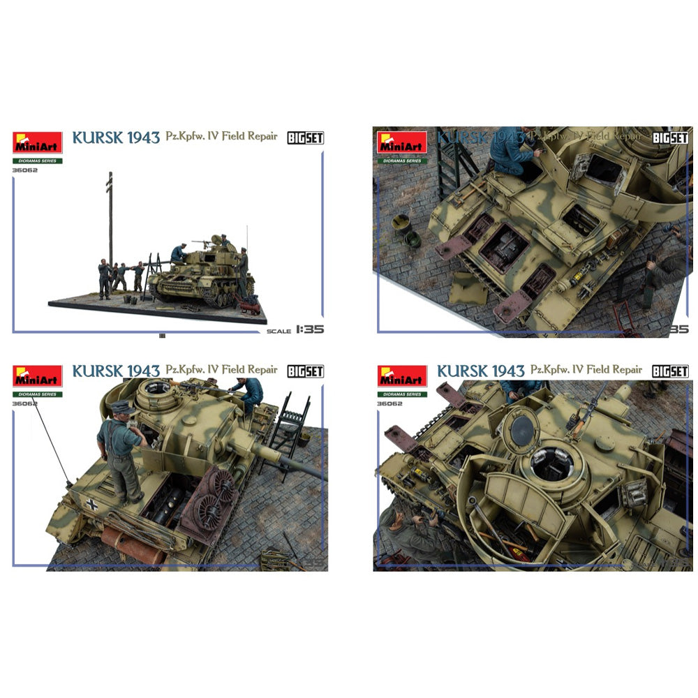 Miniart 36062 Kursk 1943 Pz.Kpfw.IV Field Repair 1:35 Diorama Model Kit