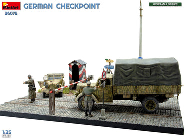 Miniart 36075 German Checkpoint 3t Cargo Truck & Kfz.1 Big Set 1:35 Model Kit