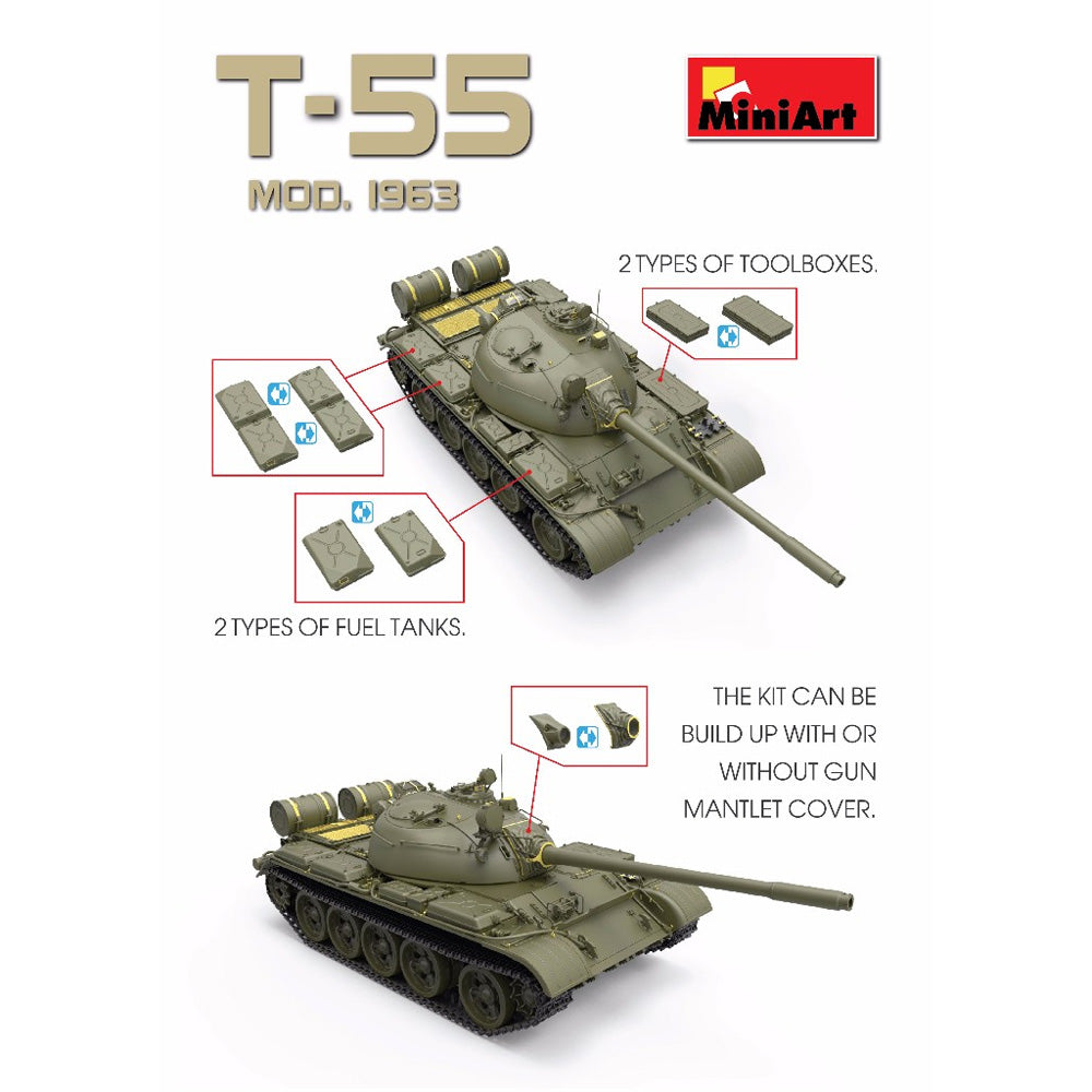 Miniart 37018 T-55 Mod. 1963 Interior Kit 1:35 Model Kit