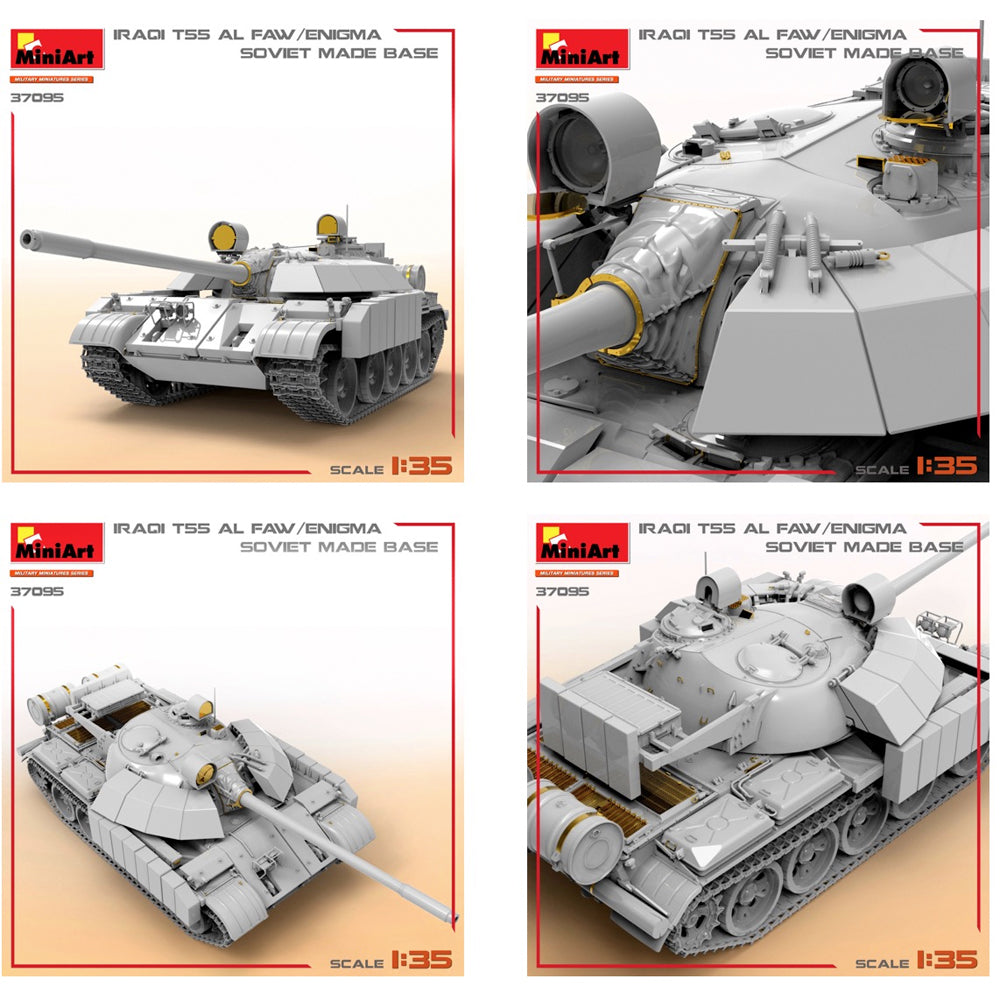 Miniart 37095 Iraqi T-55 Al Faw/Enigma Soviet Base Tank 1:35 Model Kit