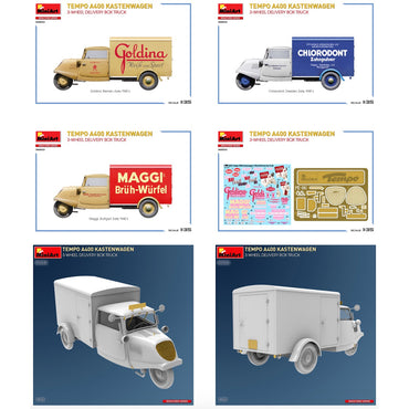 Miniart 38053 Tempo A400 Kastenwagen 3-Wheel Box Truck 1:35 Model Kit