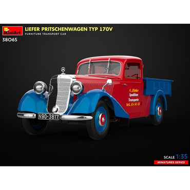 Miniart 38065 Liefer Pritschenwagen Typ 170V Furniture Transport 1:35 Model Kit