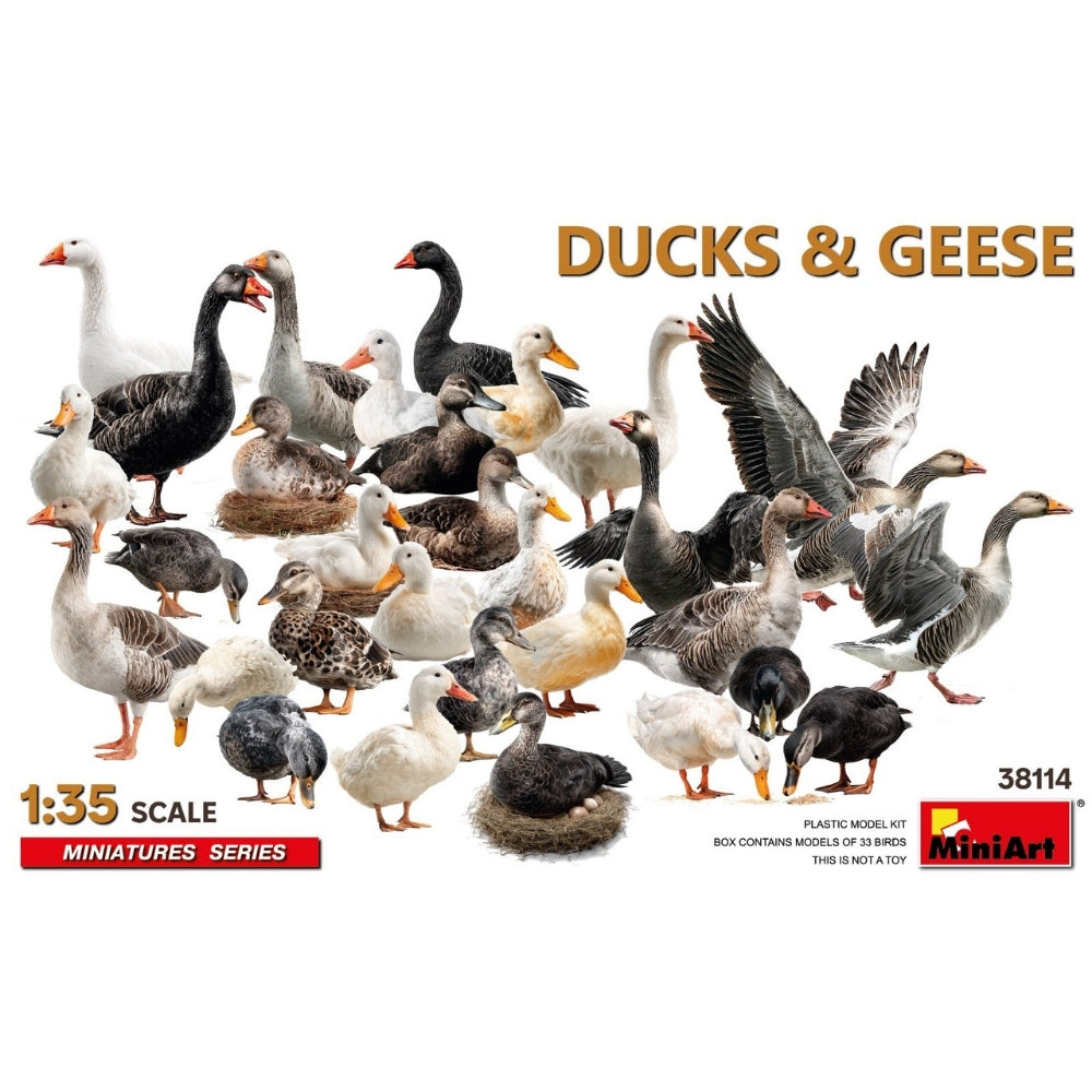 Miniart 38114 Ducks & Geese 1:35 Model Kit