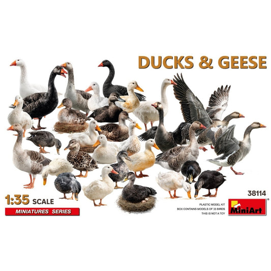 Miniart 38114 Ducks & Geese 1:35 Model Kit