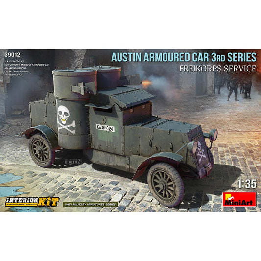 Miniart 39012 Austin Armoured Car 3rd Series Freikorps 1:35 Model Kit