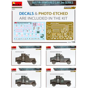 Miniart 39012 Austin Armoured Car 3rd Series Freikorps 1:35 Model Kit