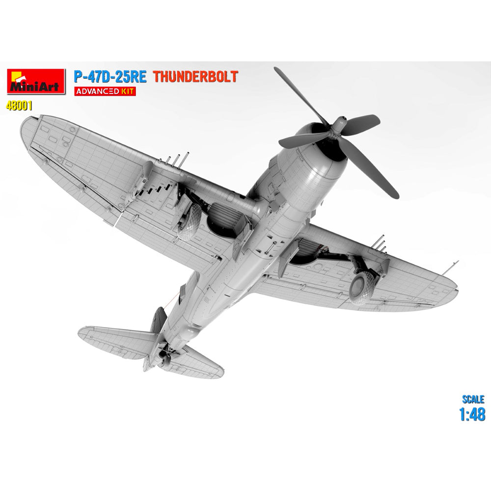 Miniart 48001 Republic P-47D-25RE Thunderbolt Advanced 1:48 Model Kit