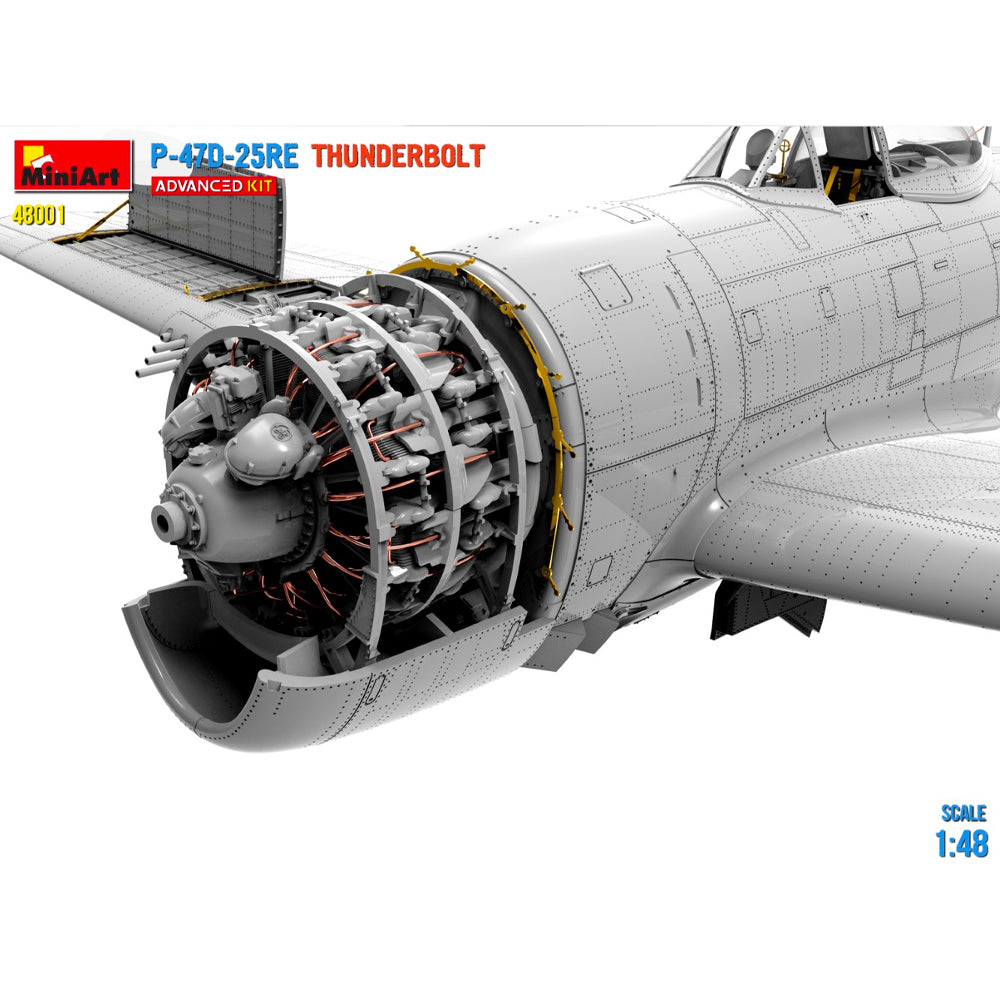 Miniart 48001 Republic P-47D-25RE Thunderbolt Advanced 1:48 Model Kit