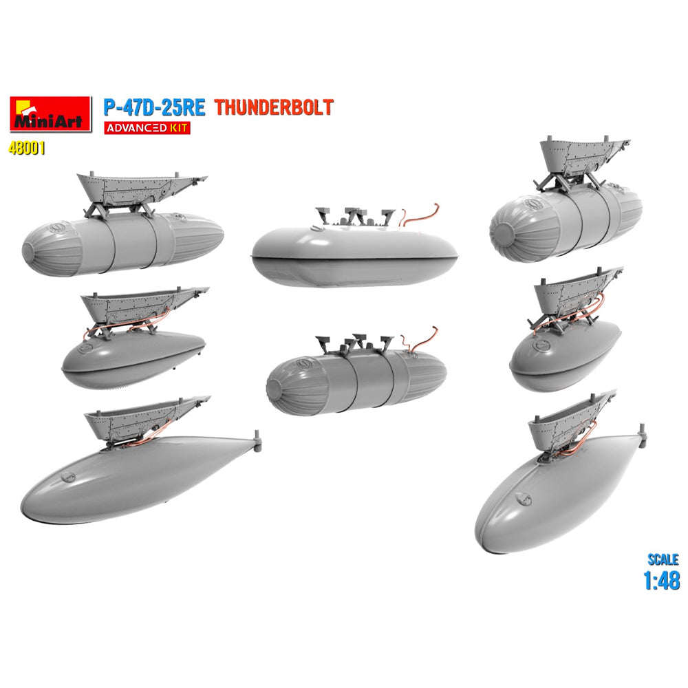 Miniart 48001 Republic P-47D-25RE Thunderbolt Advanced 1:48 Model Kit