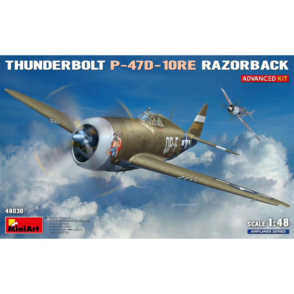 Miniart 48030 Thunderbolt P-47D-10RE Razorback Advanced 1:48 Model Kit