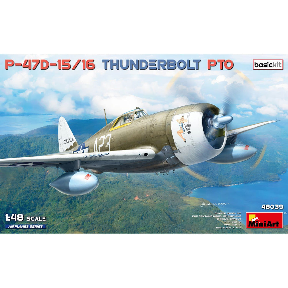 Miniart 48039 P-47D-15/16 Thunderbolt PTO Basic Kit 1:35 Model Kit ...