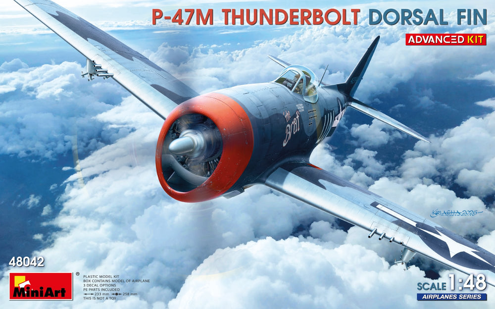 Miniart 48042 P-47M Thunderbolt Dorsal Fin Advanced Kit 1:48 Model Kit
