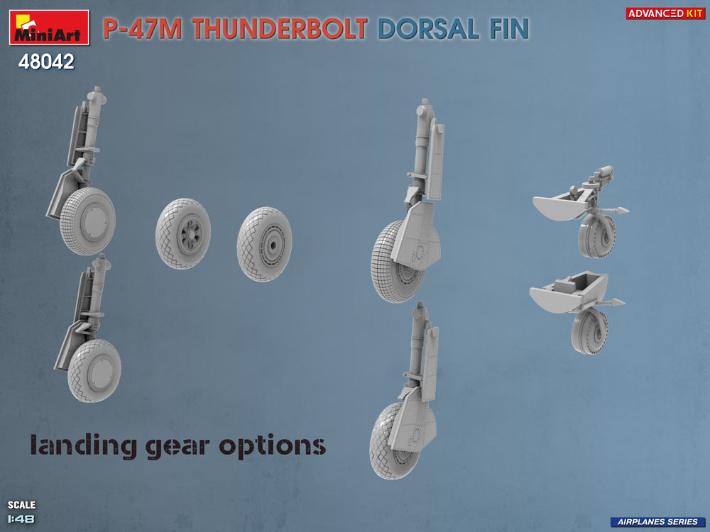 Miniart 48042 P-47M Thunderbolt Dorsal Fin Advanced Kit 1:48 Model Kit