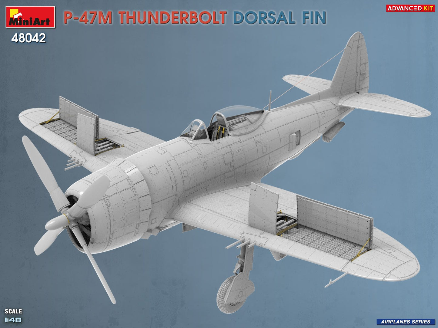 Miniart 48042 P-47M Thunderbolt Dorsal Fin Advanced Kit 1:48 Model Kit