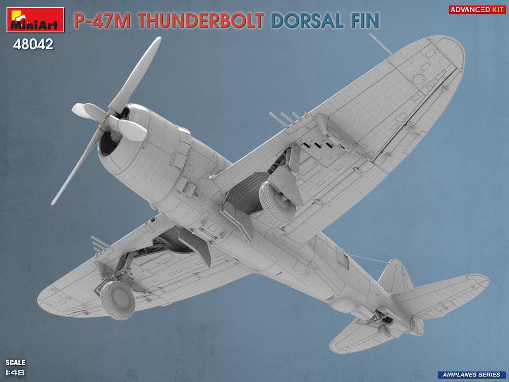Miniart 48042 P-47M Thunderbolt Dorsal Fin Advanced Kit 1:48 Model Kit