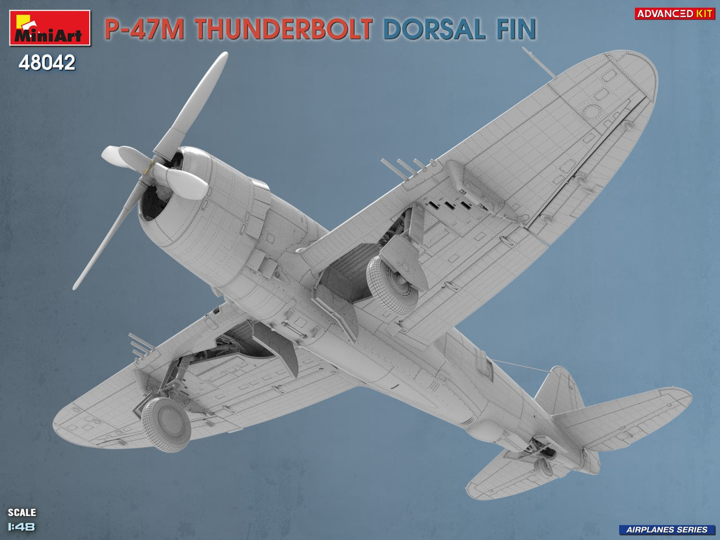 Miniart 48042 P-47M Thunderbolt Dorsal Fin Advanced Kit 1:48 Model Kit