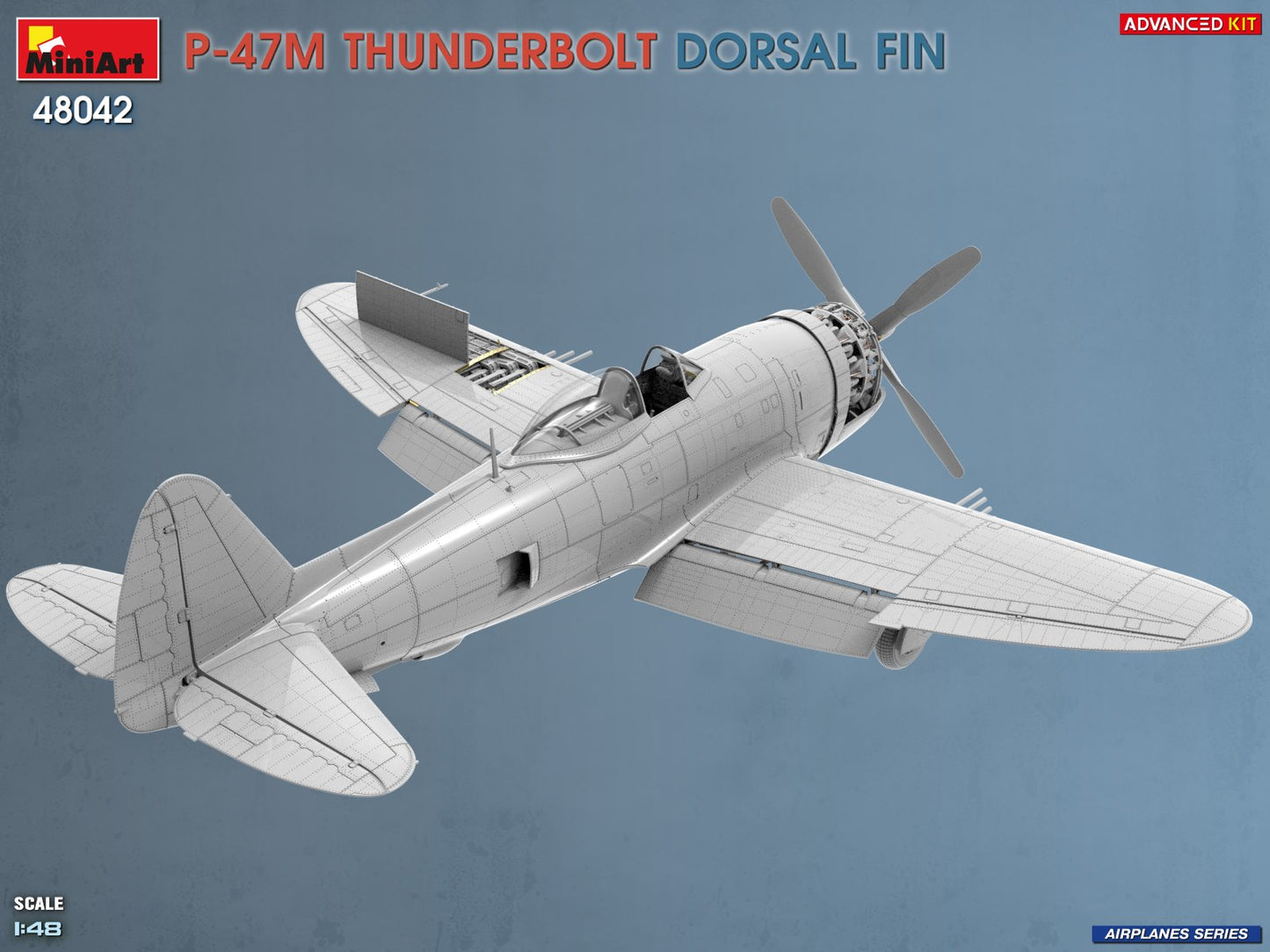 Miniart 48042 P-47M Thunderbolt Dorsal Fin Advanced Kit 1:48 Model Kit