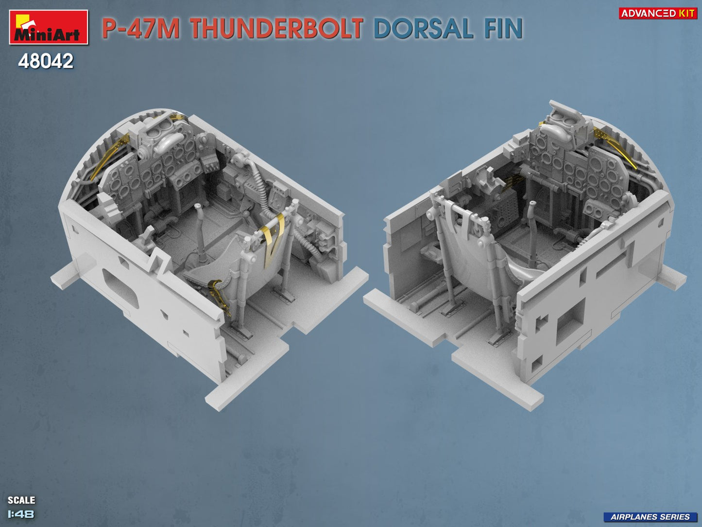 Miniart 48042 P-47M Thunderbolt Dorsal Fin Advanced Kit 1:48 Model Kit