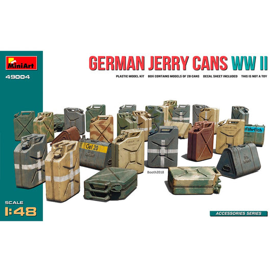 Miniart 49004 German Jerry Fuel Cans WWII 1:48 Diorama Model Kit
