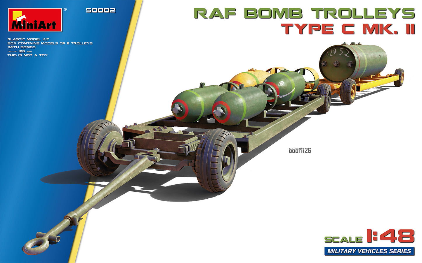 Miniart 50002 RAF Bomb Trolleys TYPE C MK. II 1:48 Model Kit